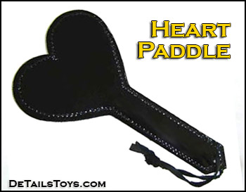 details toys black heart paddle