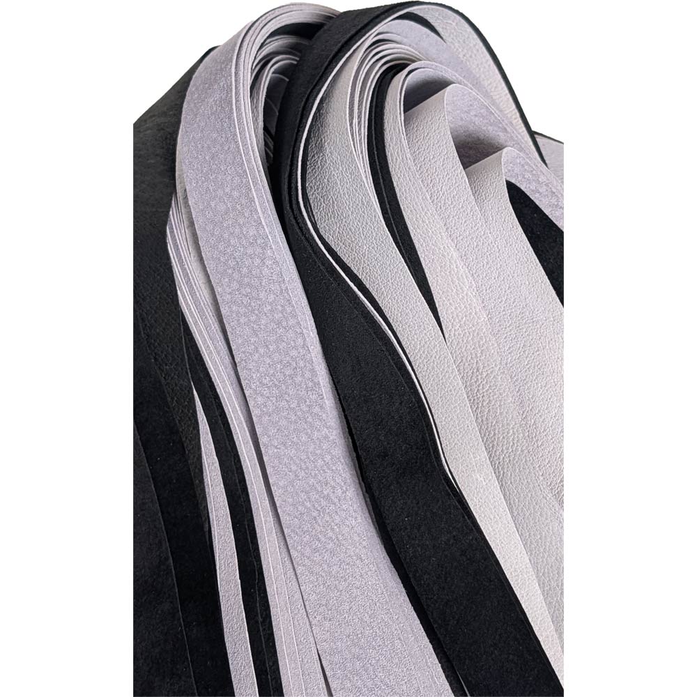 Periwinkle & Black Soft Suede Flogger - Periwinkle & Holographic Blue & Black Handle - 260037 - Image 3