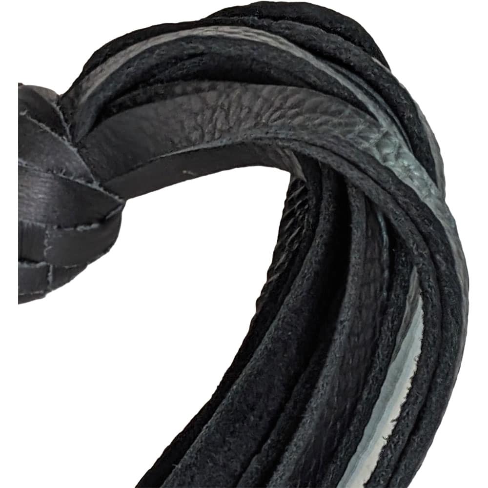 Black Buffalo Single Extra Short Flogger - Black Handle - 260020 3 Buffalo Mini Flogger
