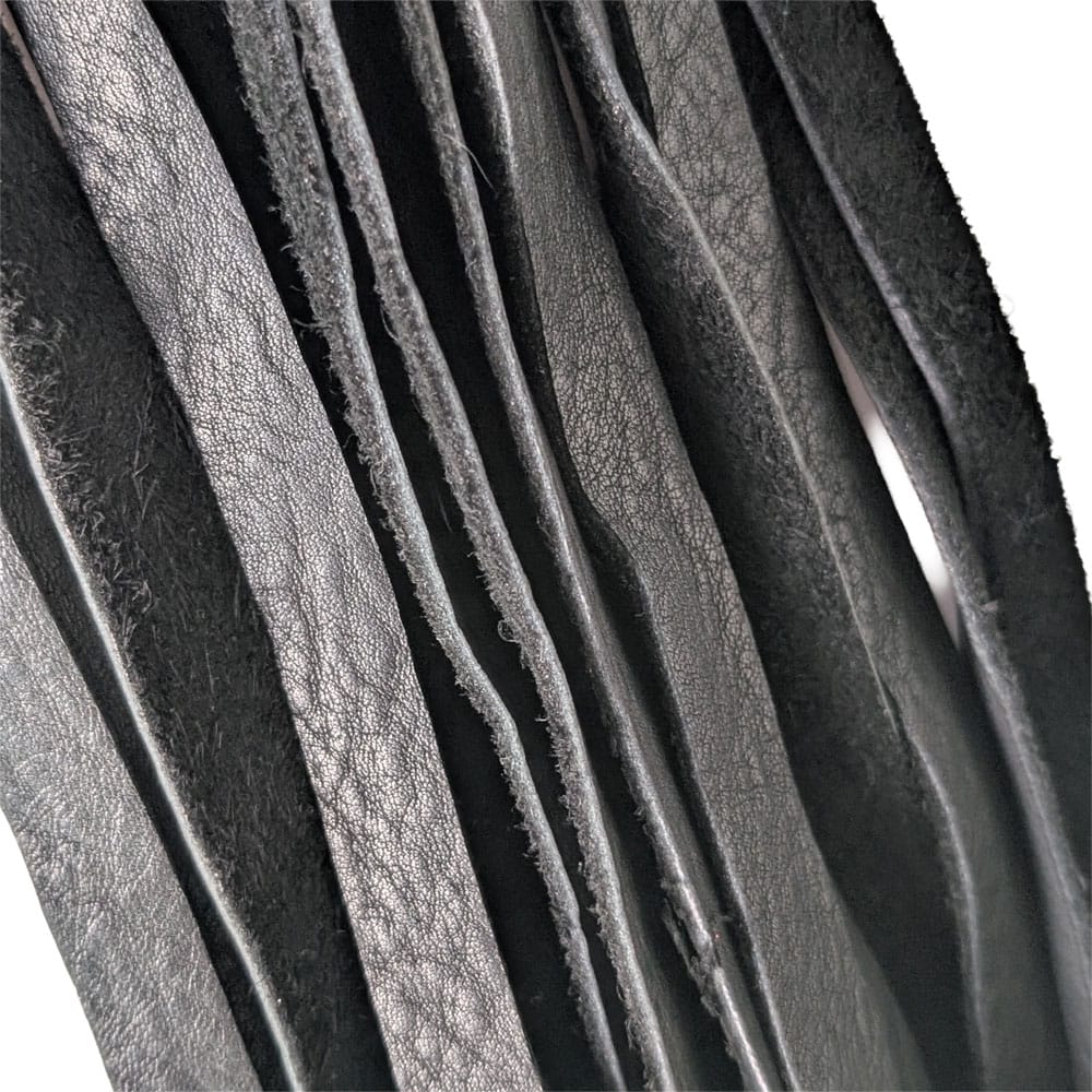 Black Elk Single Short Flogger - Greys & Blacks Handle - 260064 3 Elk Flogger