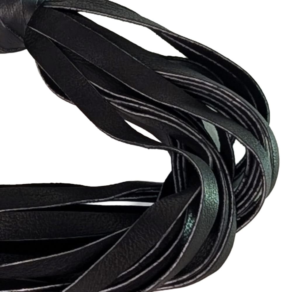 Black Elk Single Medium Flogger - Red & Black Handle - 260066 3 Elk Flogger