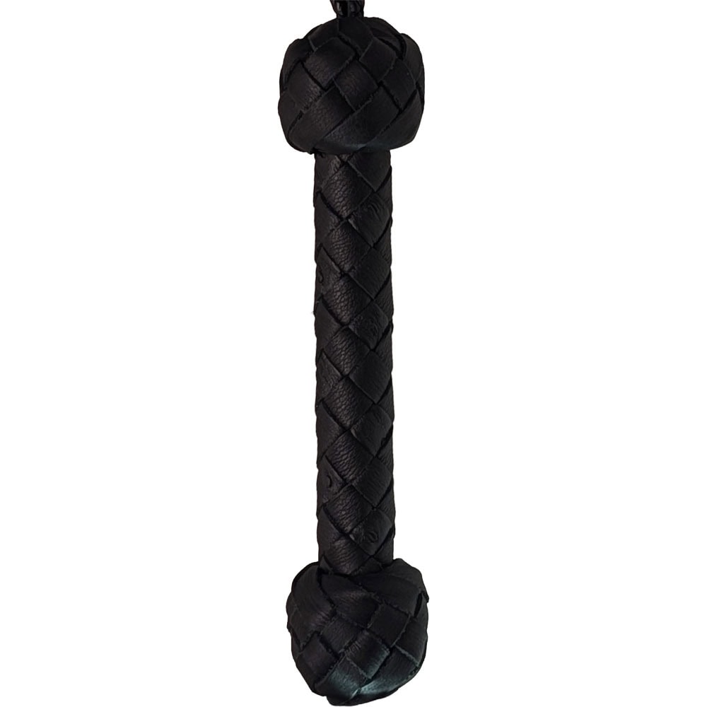 Black Elk Single Long Flogger - Black & Black Handle - 260067 2 Elk Flogger