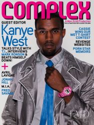 Front cover of Complex Magazine August/September 2007 5th Anniversary issue guest edited by Kanye West.