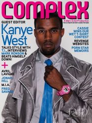 Front cover of Complex Magazine August/September 2007 5th Anniversary issue guest edited by Kanye West.